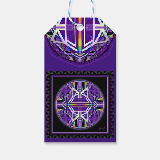 Paars W3 Cadeaulabel (Voorkant)