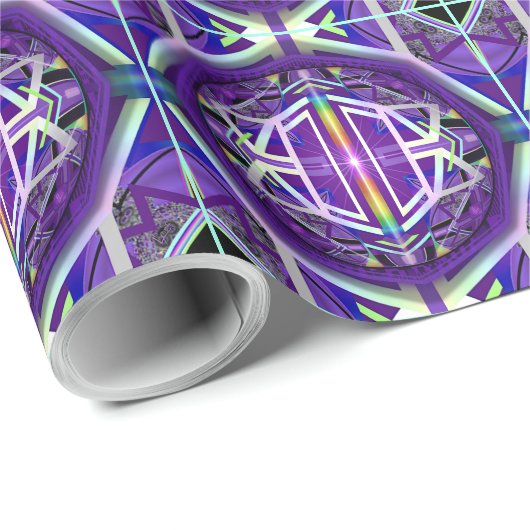 Paars W3 Cadeaupapier (Rol Hoek)