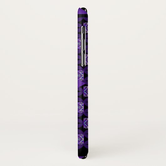 Paars W3 Case-Mate iPhone Case (Achterkant/links)