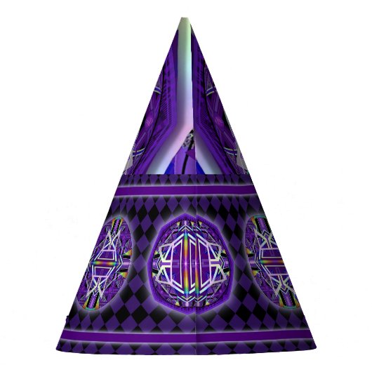 Paars W3 Feesthoedjes (Achterkant)