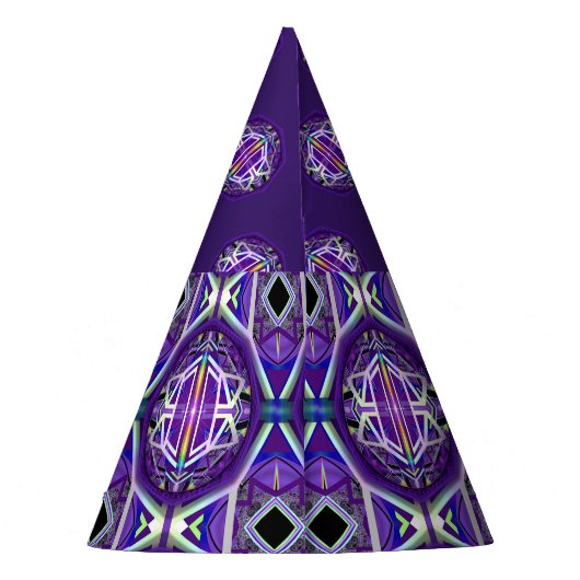 Paars W3 Feesthoedjes (Achterkant)