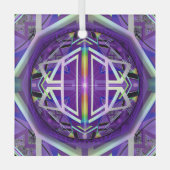 Paars W3 Glas Ornament (Voorkant)