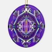 Paars W3 Keramisch Ornament (Links)