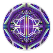 Paars W3 Keramische Knop (Voorkant)