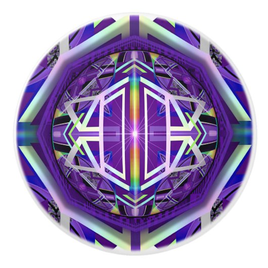 Paars W3 Keramische Knop (Voorkant)