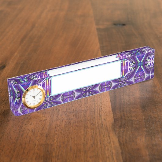 Paars W3 Naambordje (Zijkant)