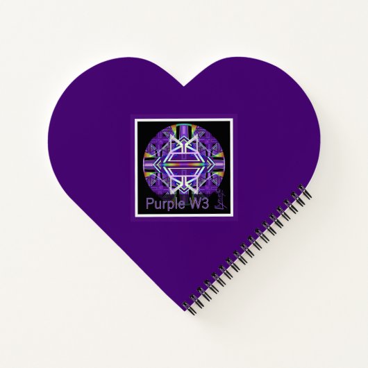 Paars W3-Notitieboek Notitieboek (Achterkant)