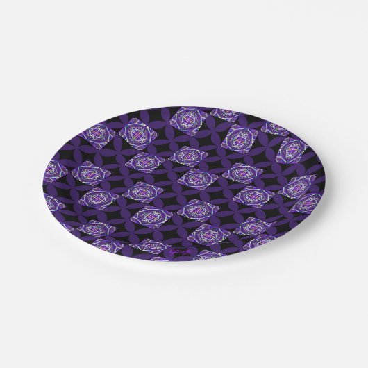 Paars W3 Papieren Bordje (Gekanteld)