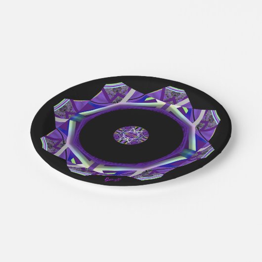 Paars W3 Papieren Bordje (Gekanteld)