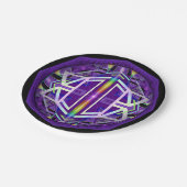 Paars W3 Papieren Bordje (Gekanteld)