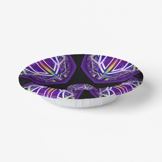 Paars W3 Papieren Kommen (Gebogen)