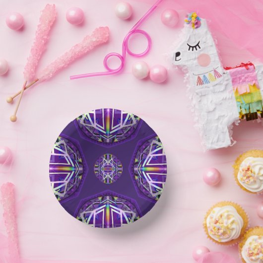 Paars W3 Papieren Kommen (Feest)