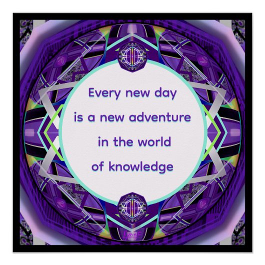 Paars W3 Perfect Poster (Voorkant)