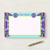 Paars W3 Post-it® Notes (Op bureau)