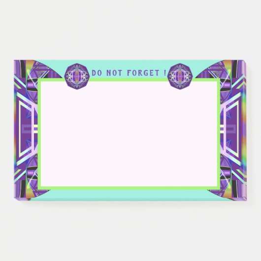 Paars W3 Post-it® Notes (Voorkant)