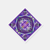 Paars W3 Servet (Hoek)