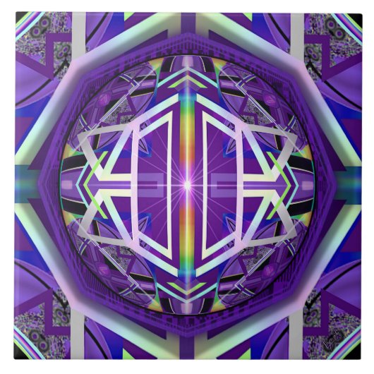 Paars W3 Tegeltje (Voorkant)