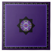 Paars W3 Tegeltje (Voorkant)