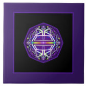 Paars W3 Tegeltje (Voorkant)