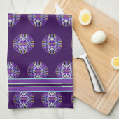 Paars W3 Theedoek (Quarter Fold)