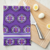 Paars W3 Theedoek (Quarter Fold)