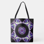 Paars W3 Tote Bag (Voorkant)