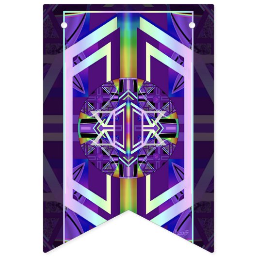 Paars W3 Vlaggetjes (Tweede vlag)