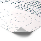 Paars Warm vliegtuig Ballon Wedstrijktafel Poster (Hoek)