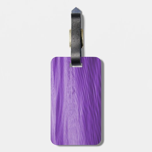 Paars water bagagelabel (Achterkant verticaal)