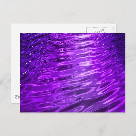 Paars water briefkaart (Voorkant / Achterkant)