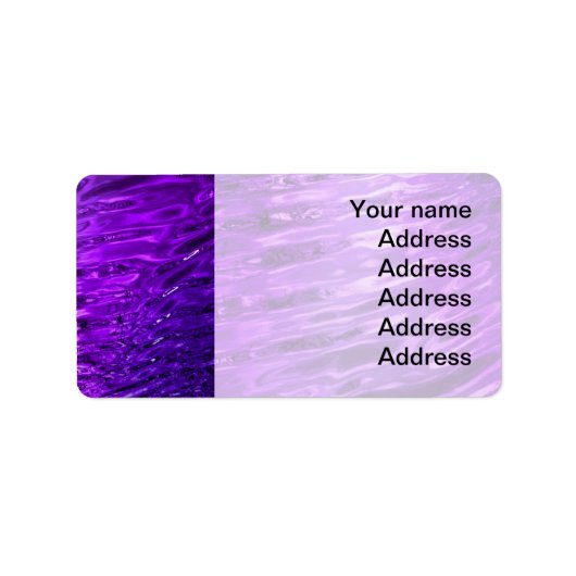 Paars water etiket (Voorkant)