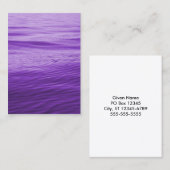 Paars water visitekaartje (Voorkant / Achterkant)