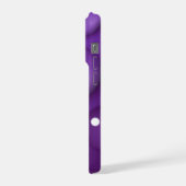 Paars Waterdruppelpatroon iPhone Hoesje (Linkerkant)