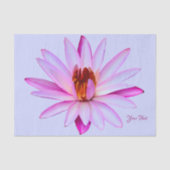 Paars waterlelie blauw weefselrestanten tissuepapier (Voorkant)