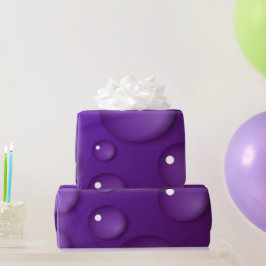 Paars watervalpatroon cadeaupapier