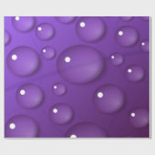 Paars watervalpatroon cadeaupapier (Vlak)