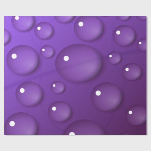 Paars watervalpatroon cadeaupapier (Vlak)