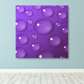 Paars watervalpatroon canvas afdruk (Insitu (Houten vloer))