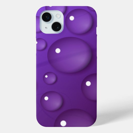 Paars watervalpatroon Case-Mate iPhone case (Achterkant)