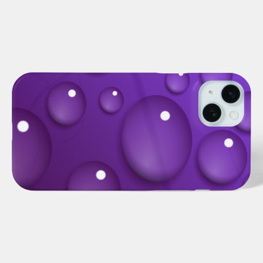 Paars watervalpatroon Case-Mate iPhone case (Achterkant (horizontaal))