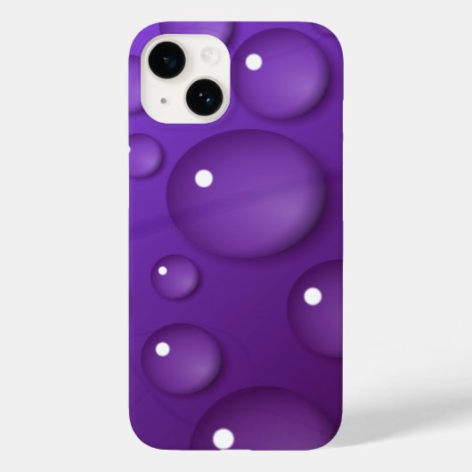 Paars watervalpatroon Case-Mate iPhone case (Achterkant)