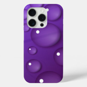 Paars watervalpatroon iPhone 15 pro case
