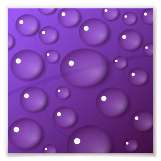 Paars watervalpatroon foto afdruk (Voorkant)