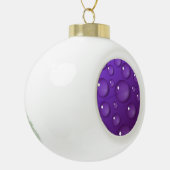 Paars watervalpatroon keramische bal ornament (Links)