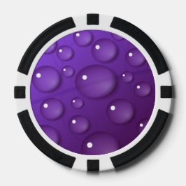 Paars watervalpatroon pokerchips