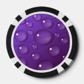 Paars watervalpatroon pokerchips (Achterkant)