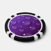 Paars watervalpatroon pokerchips (Enkel)