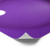 Paars watervalpatroon poster (Hoek)