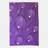 Paars watervalpatroon theedoek (Verticaal)