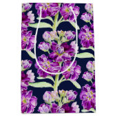 Paars waterverf bloem medium cadeauzakje (Voorkant)